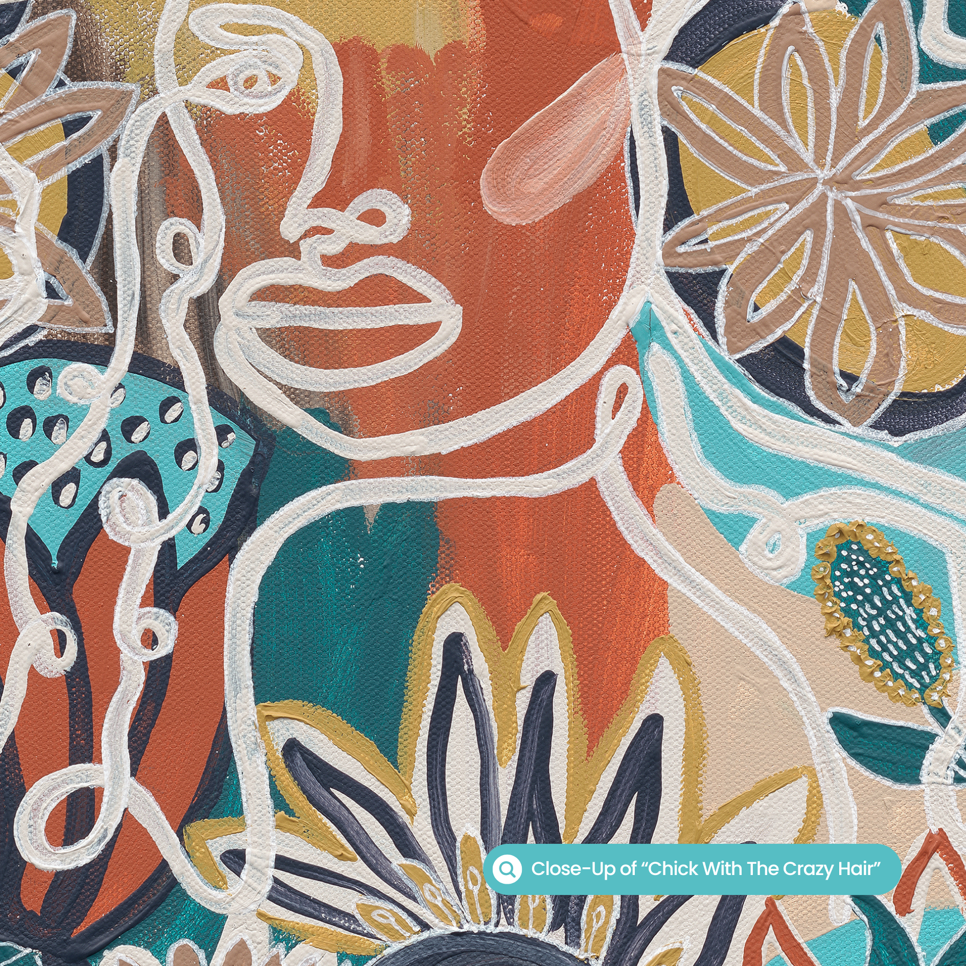 Chick with the crazy hair