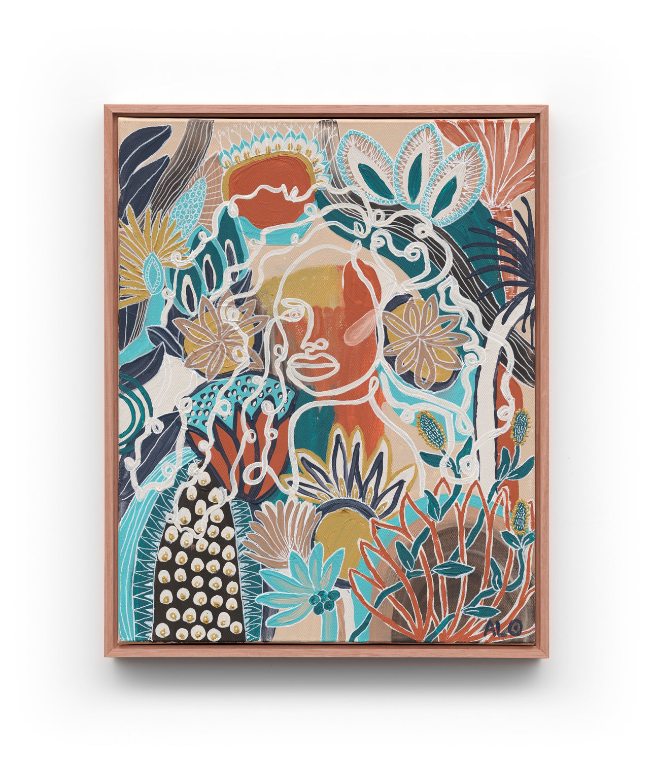 Chick with Crazy Hair Original Artwork