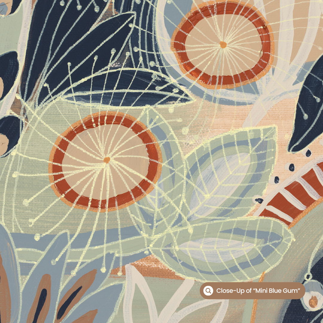 Mini Blue Gum Original Artwork