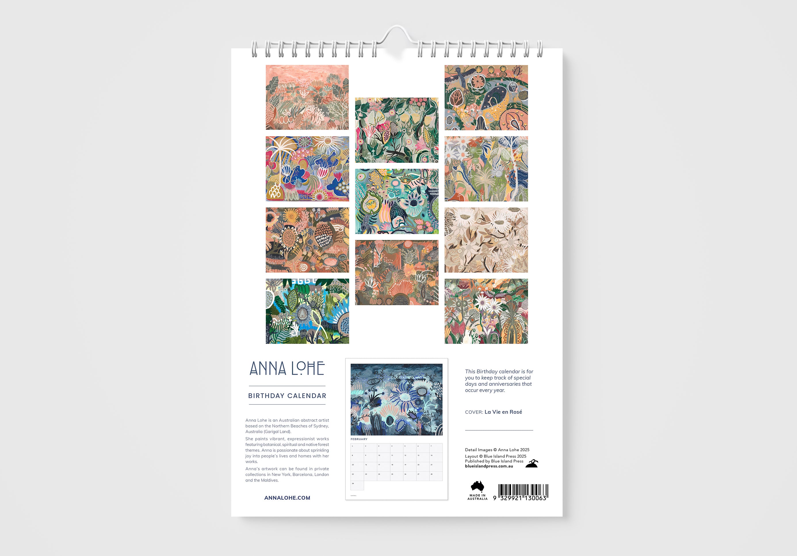 Birthday & Anniversary Calendar by Anna Lohe