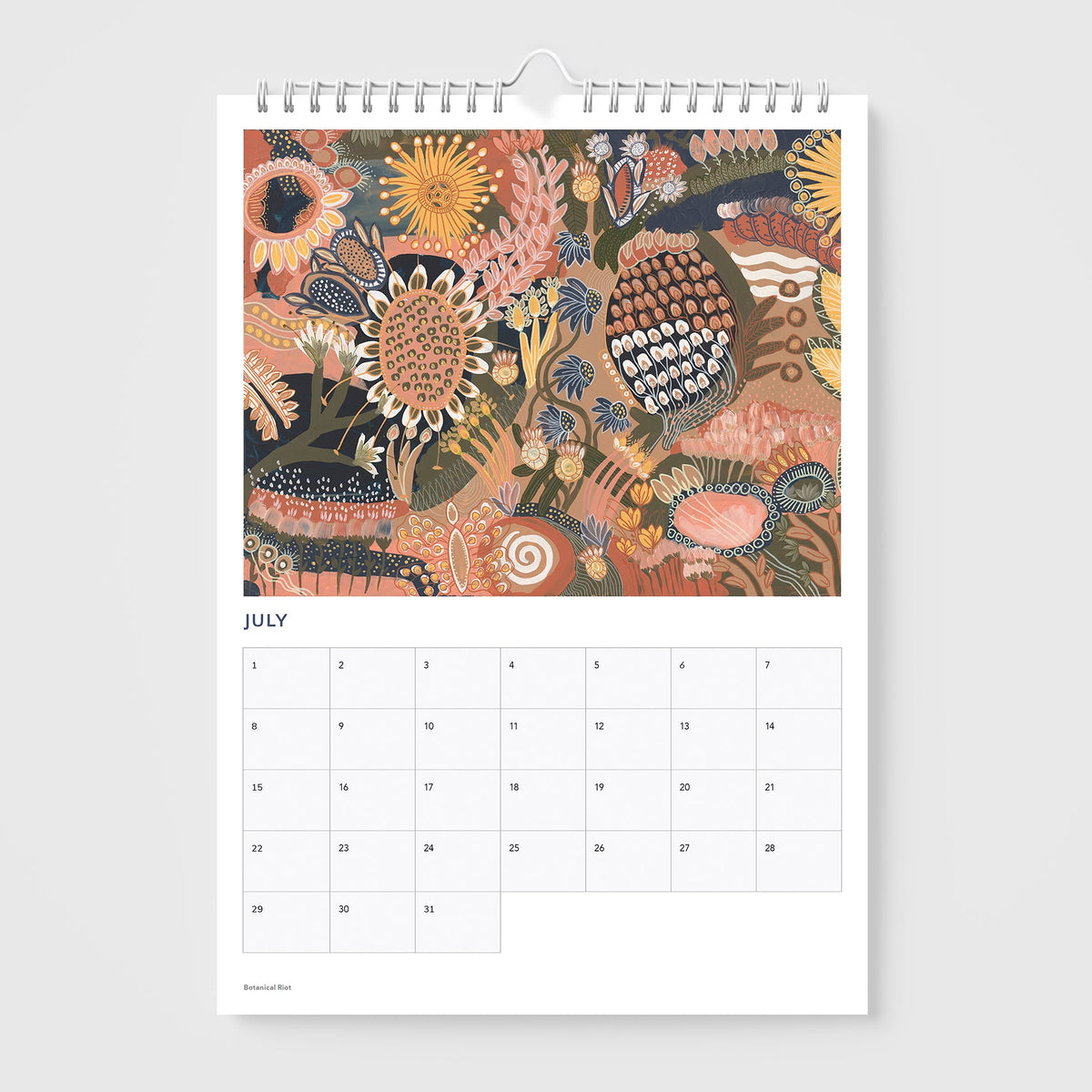 Birthday and Anniversary Calendar by Anna Lohe featuring colorful Australian artwork for year-round celebrations.