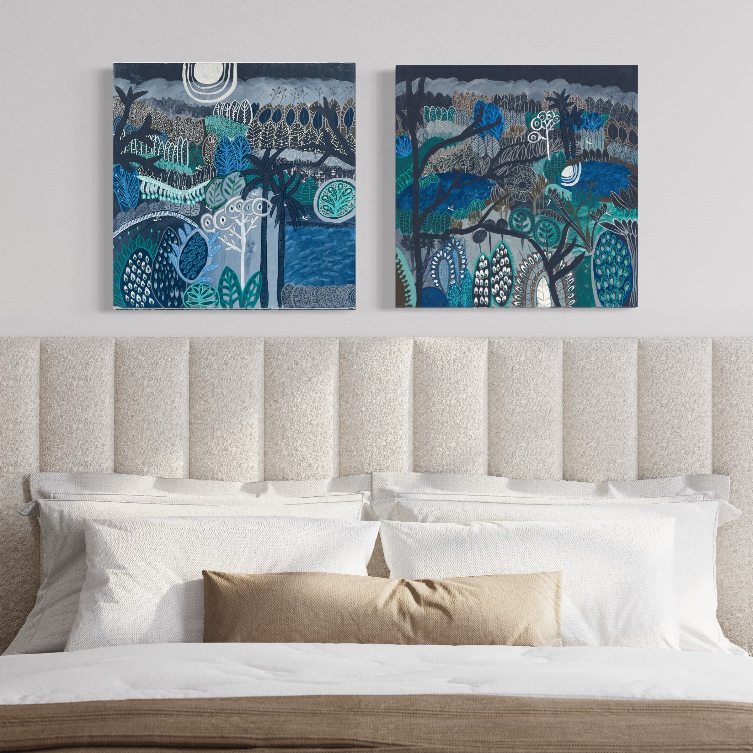 Blue Sky at Night & Reflected Pair