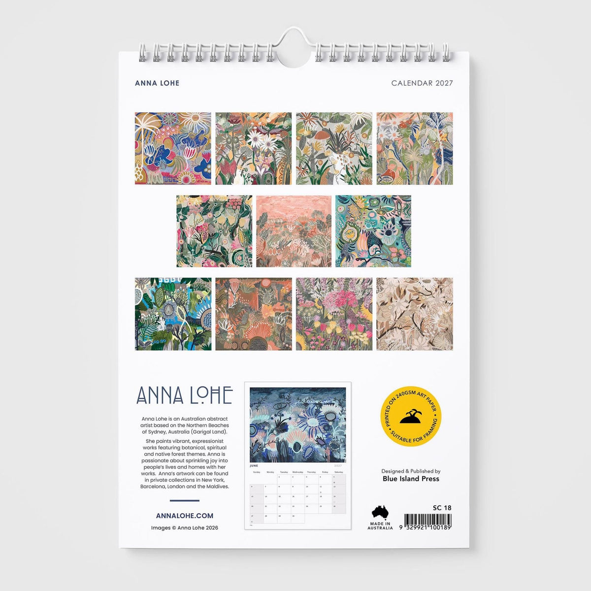 2027 Anna Lohe Calendar