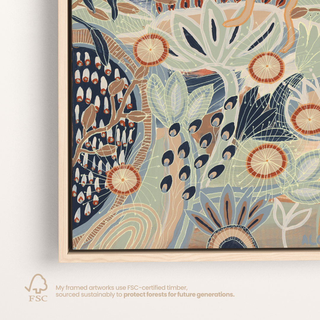 Mini Blue Gum Original Artwork