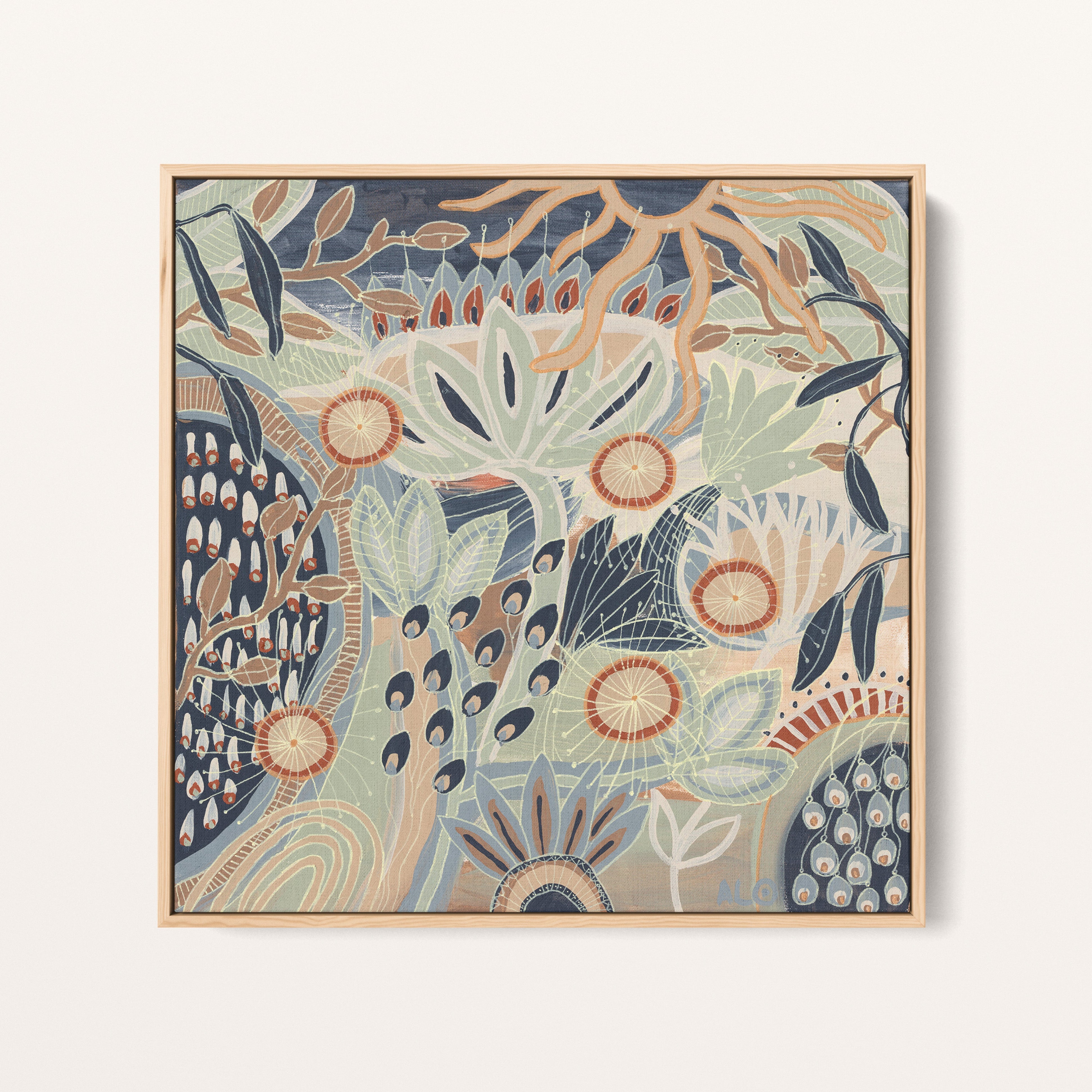 Mini Blue Gum Original Artwork