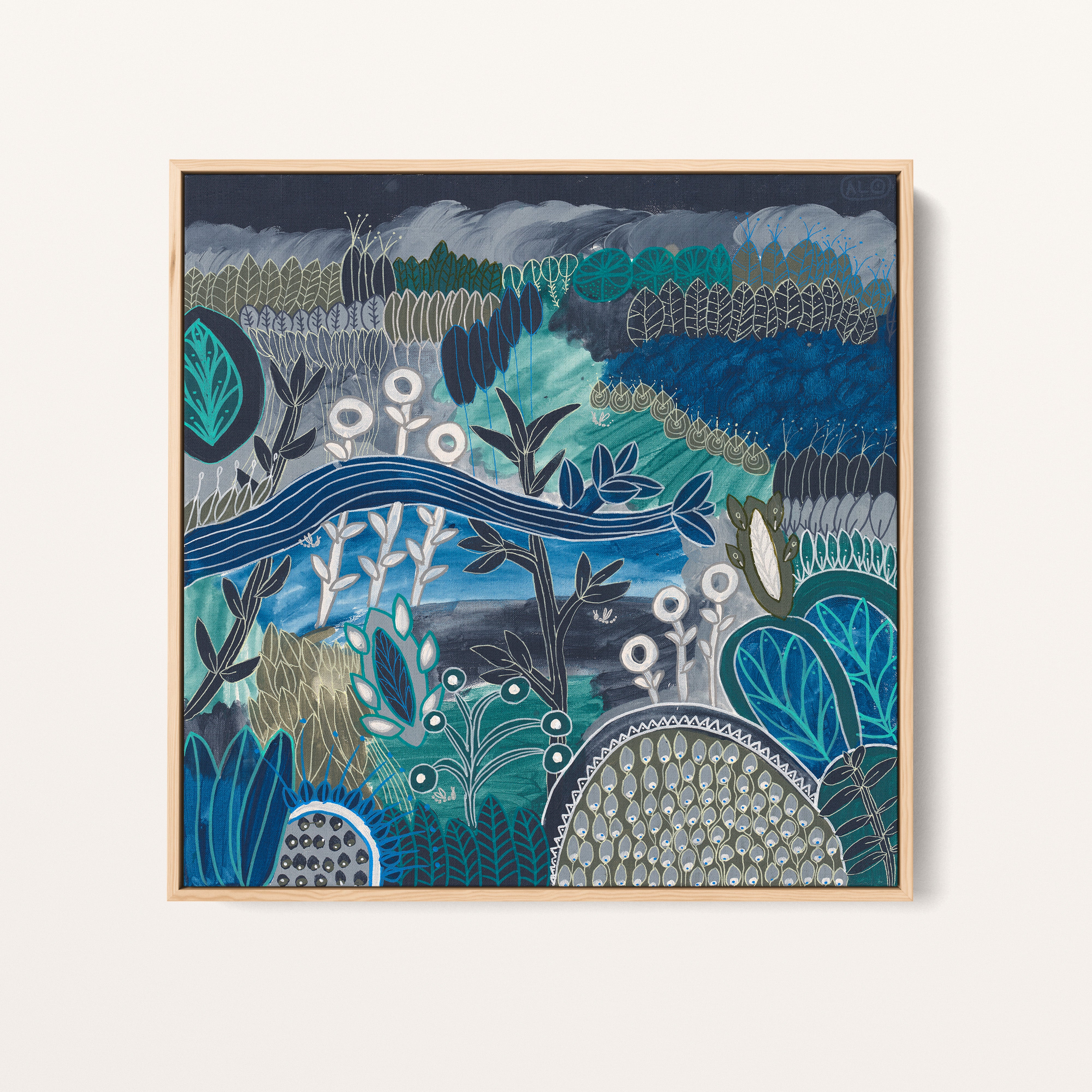 Blue-o-rama 2 Original Artwork (in IBIZA)