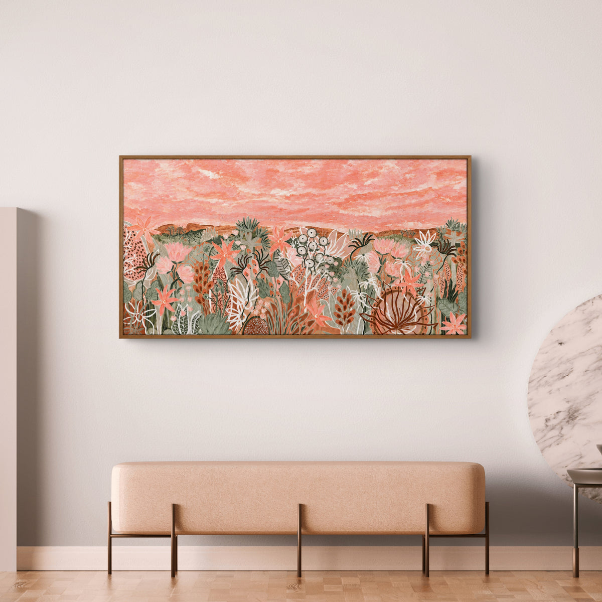 Valley of the Fairy Floss Flowers Original Artwork
