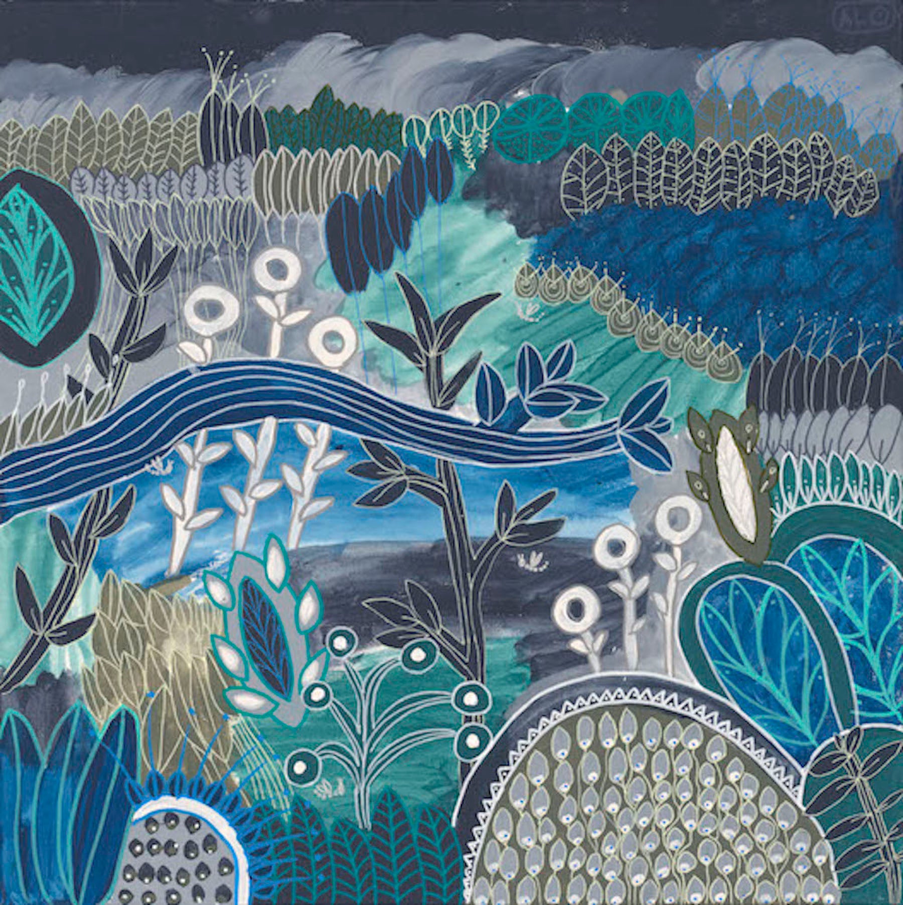 Blue-o-rama 2 Original Artwork (in IBIZA)