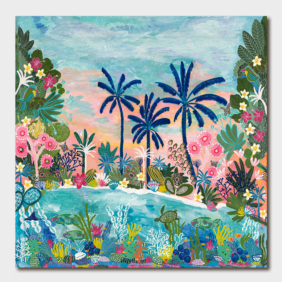 Pink Lovers Card Pack - 6 Square Cards