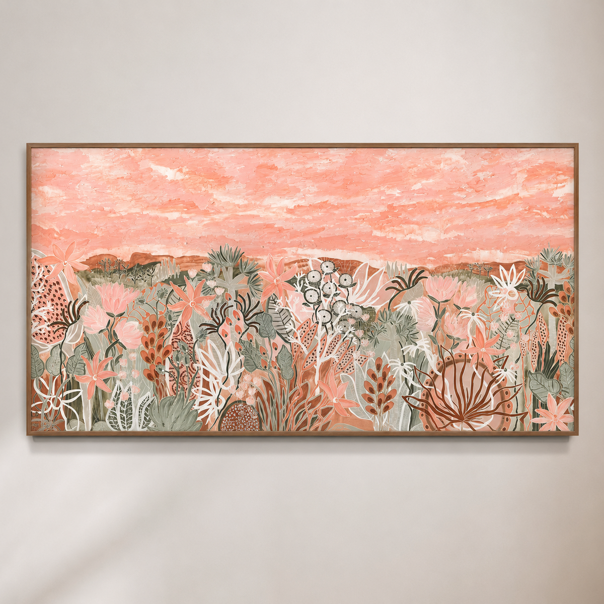 Valley of the Fairy Floss Flowers Original Artwork