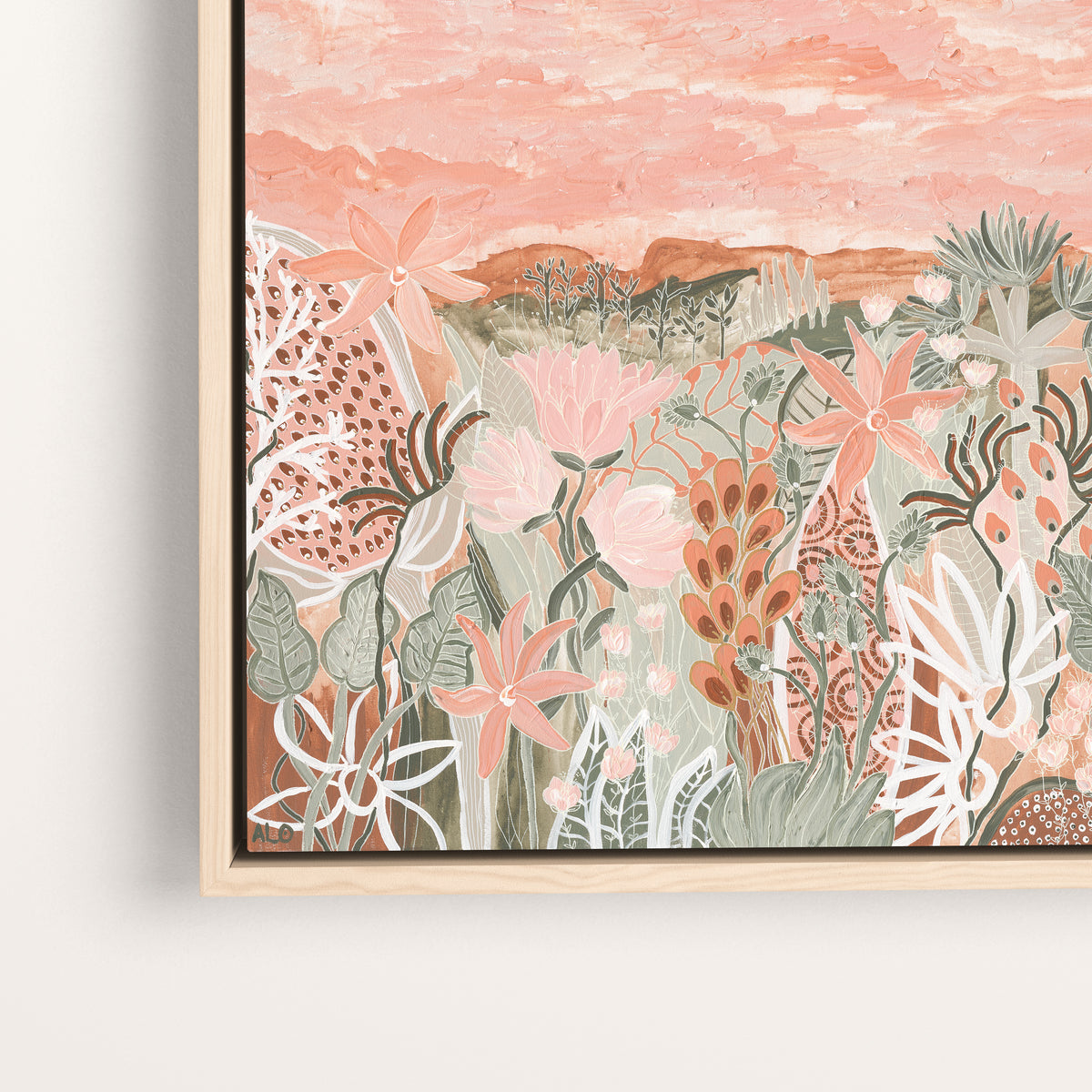 Valley of the Fairy Floss Flowers Original Artwork