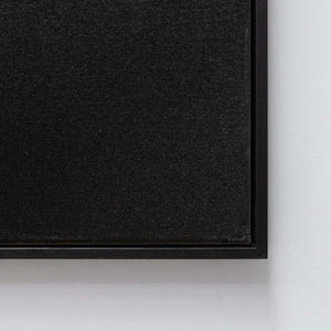 Black frame corner, black canvas