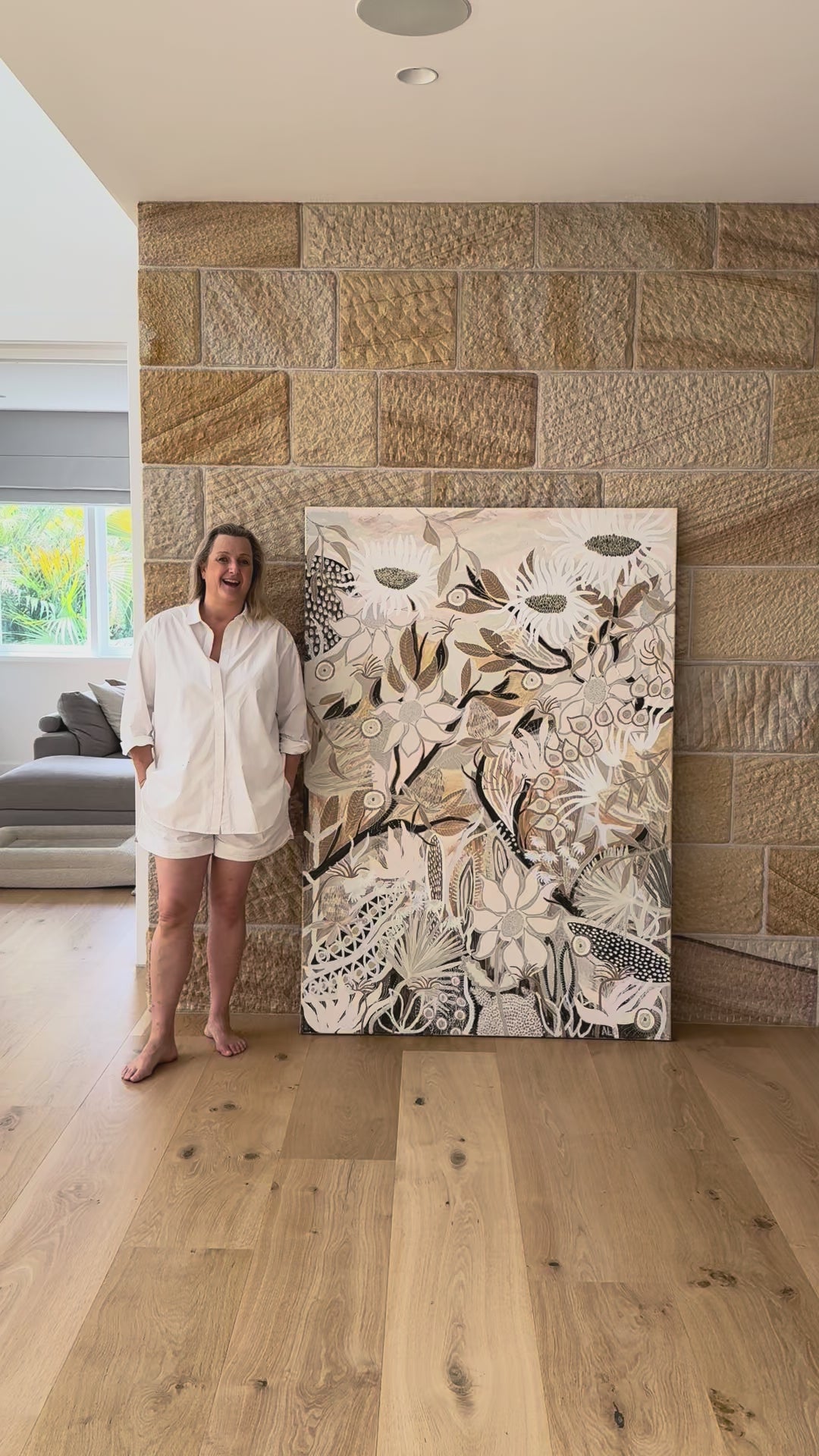 Anna Lohe explains the meaning and process behind her painting "A Sepia Sanctuary"